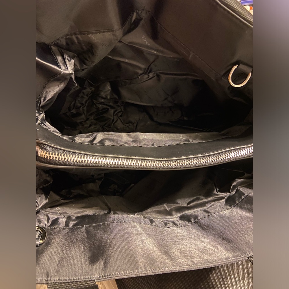 New Versace Parfums Zip Tote Shopper Shoulder Crossbody Bag Greca Key Logo - Picture 12 of 12